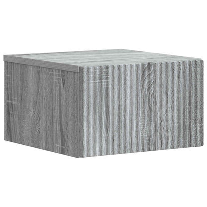 Mobiletto da notte a muro 2 pcs Grigio Sonoma 33 x 34,5 x 20 cm | homemem39