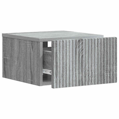 Mobiletto da notte a muro 2 pcs Grigio Sonoma 33 x 34,5 x 20 cm | homemem39