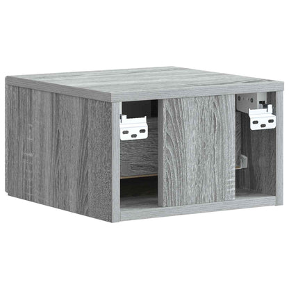 Mobiletto da notte a muro 2 pcs Grigio Sonoma 33 x 34,5 x 20 cm | homemem39