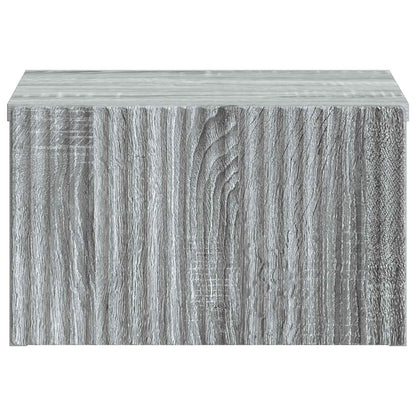 Mobiletto da notte a muro 2 pcs Grigio Sonoma 33 x 34,5 x 20 cm | homemem39