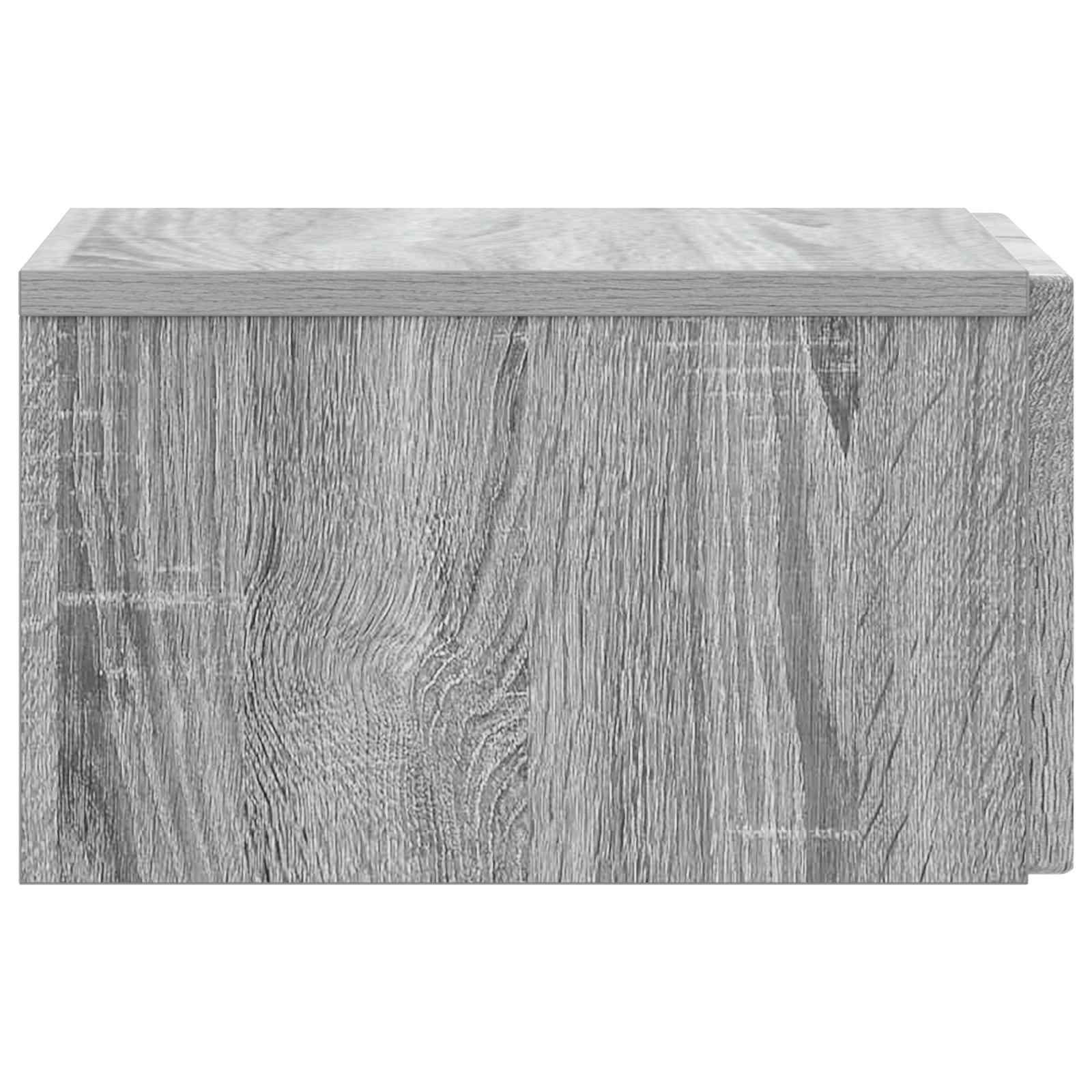 Mobiletto da notte a muro 2 pcs Grigio Sonoma 33 x 34,5 x 20 cm | homemem39