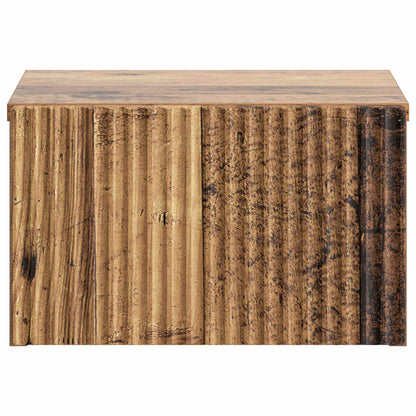 Mobiletto da notte a muro Legno antico 33 x 34,5 x 20 cm | homemem39