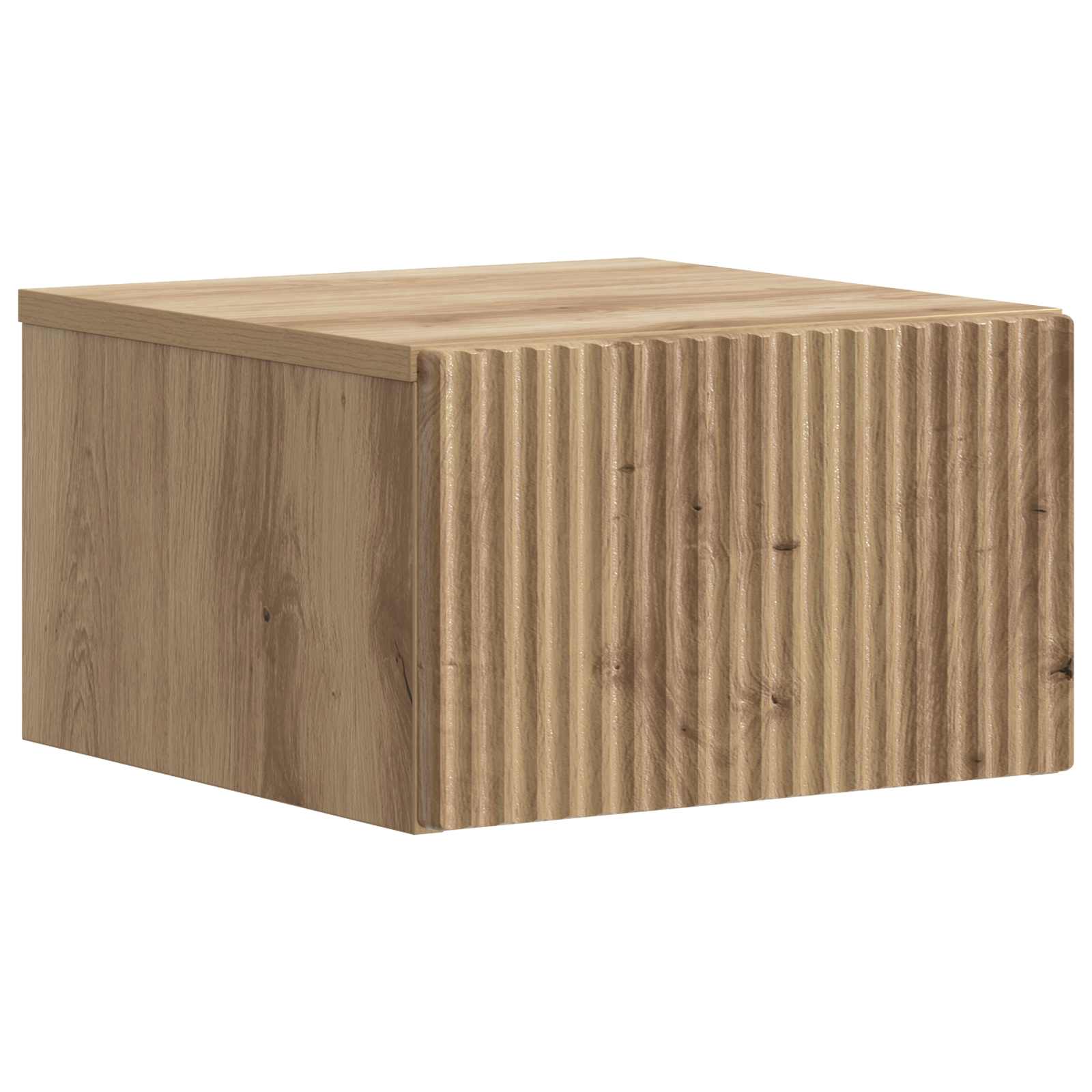 Mobiletto da notte a muro Rovere Artigianale 33 x 34,5 x 20 cm | homemem39