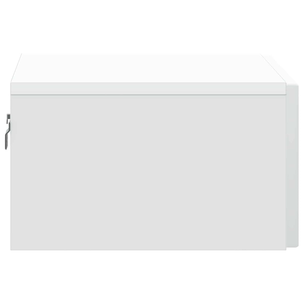 Mobiletto da notte a muro con cassetto Bianco 49 x 34,5 x 20 cm | homemem39