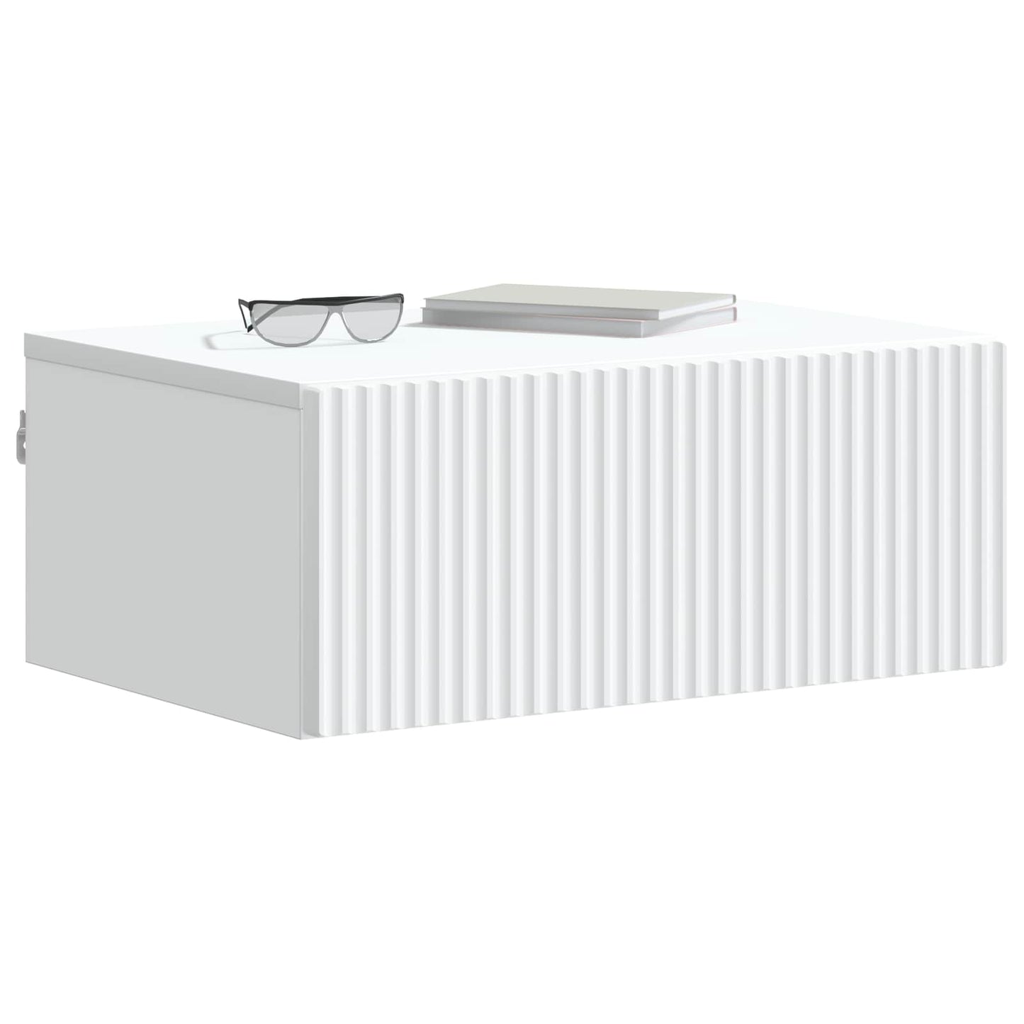 Mobiletto da notte a muro 2 pcs Bianco 49 x 34,5 x 20 cm | homemem39