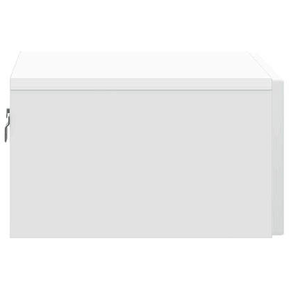 Mobiletto da notte a muro 2 pcs Bianco 49 x 34,5 x 20 cm | homemem39