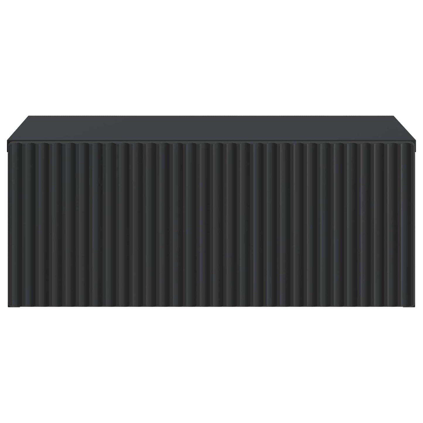 Mobiletto da notte a muro con cassetto Nero 49 x 34,5 x 20 cm | homemem39