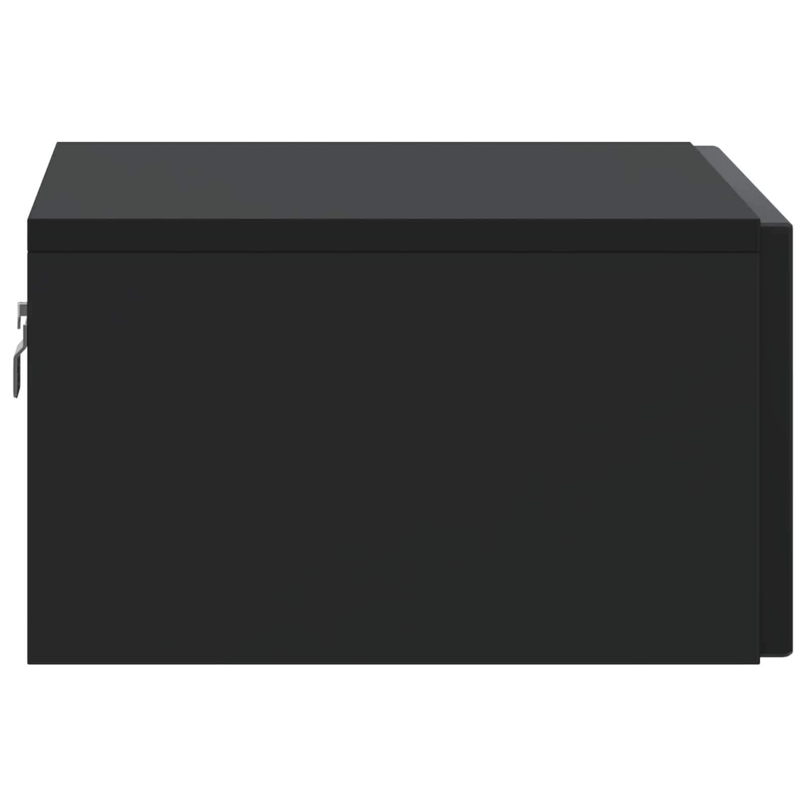 Mobiletto da notte a muro 2 pcs Nero 49 x 34,5 x 20 cm | homemem39
