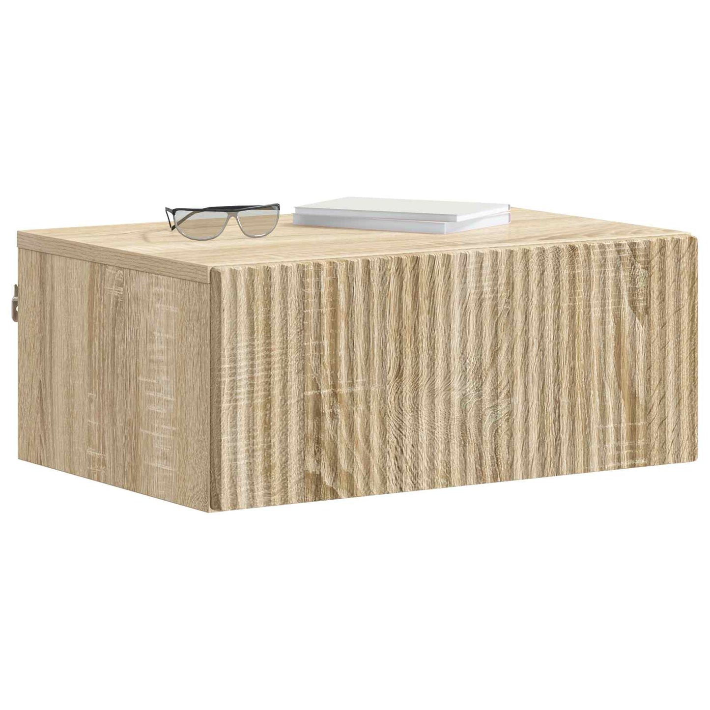 Mobiletto da notte a muro Rovere Sonoma 49 x 34,5 x 20 cm | homemem39