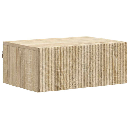 Mobiletto da notte a muro 2 pcs Rovere Sonoma 49 x 34,5 x 20 cm | homemem39
