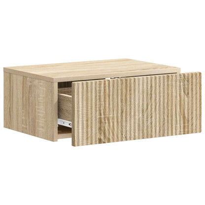 Mobiletto da notte a muro 2 pcs Rovere Sonoma 49 x 34,5 x 20 cm | homemem39