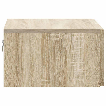 Mobiletto da notte a muro 2 pcs Rovere Sonoma 49 x 34,5 x 20 cm | homemem39