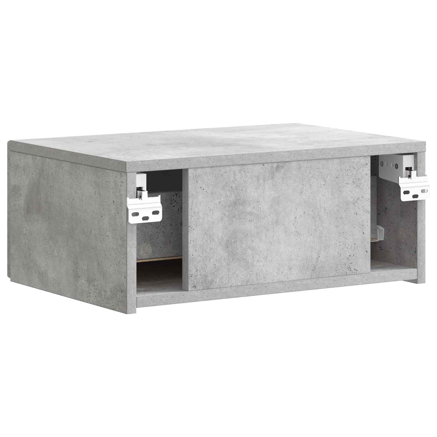 Mobiletto da notte a muro Grigio Cemento 49 x 34,5 x 20 cm | homemem39