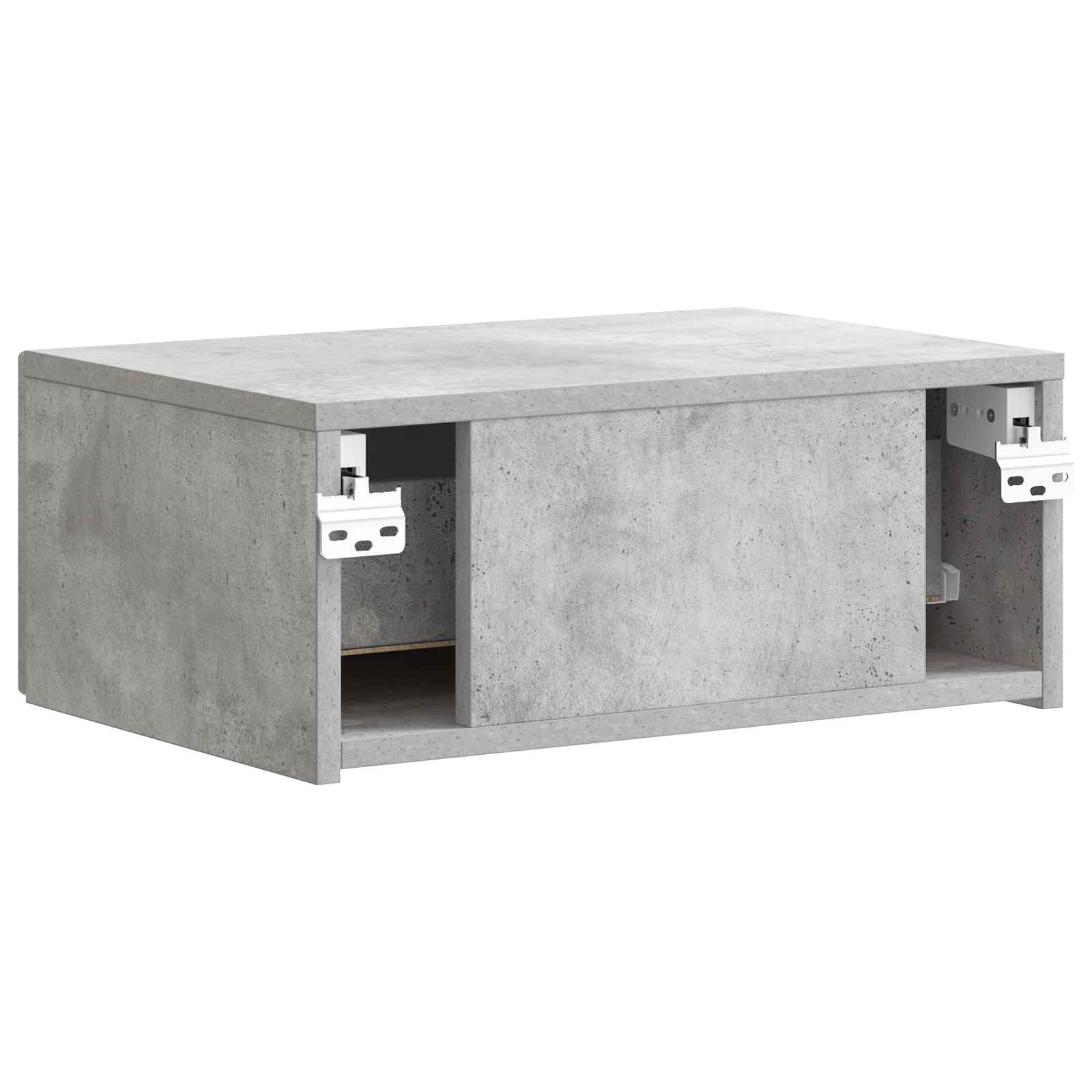 Mobiletto da notte a muro Grigio Cemento 49 x 34,5 x 20 cm | homemem39