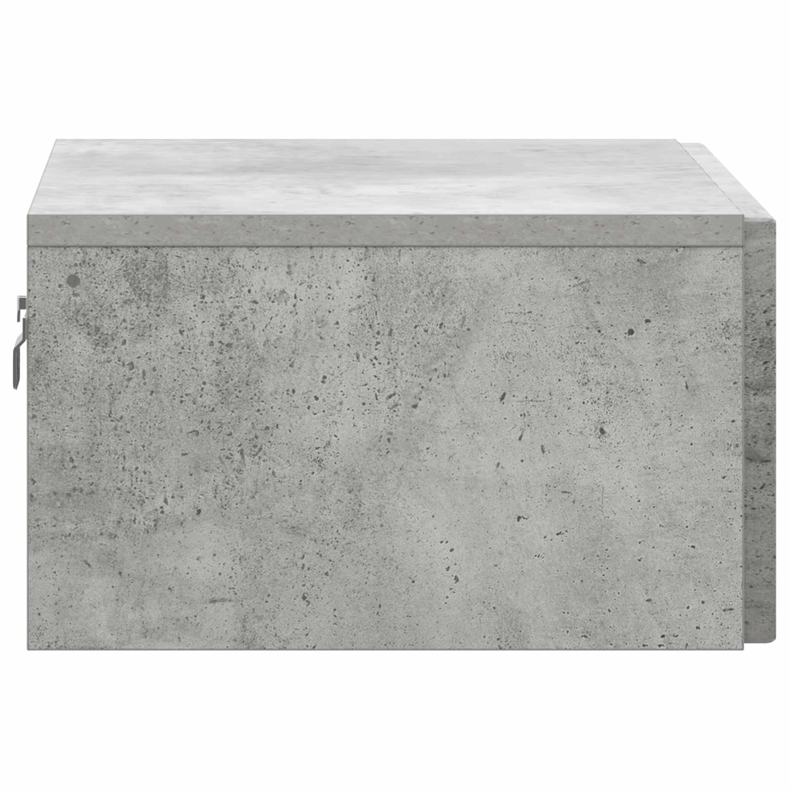 Mobiletto da notte a muro con cassetto 2 pcs Grigio Cemento | homemem39