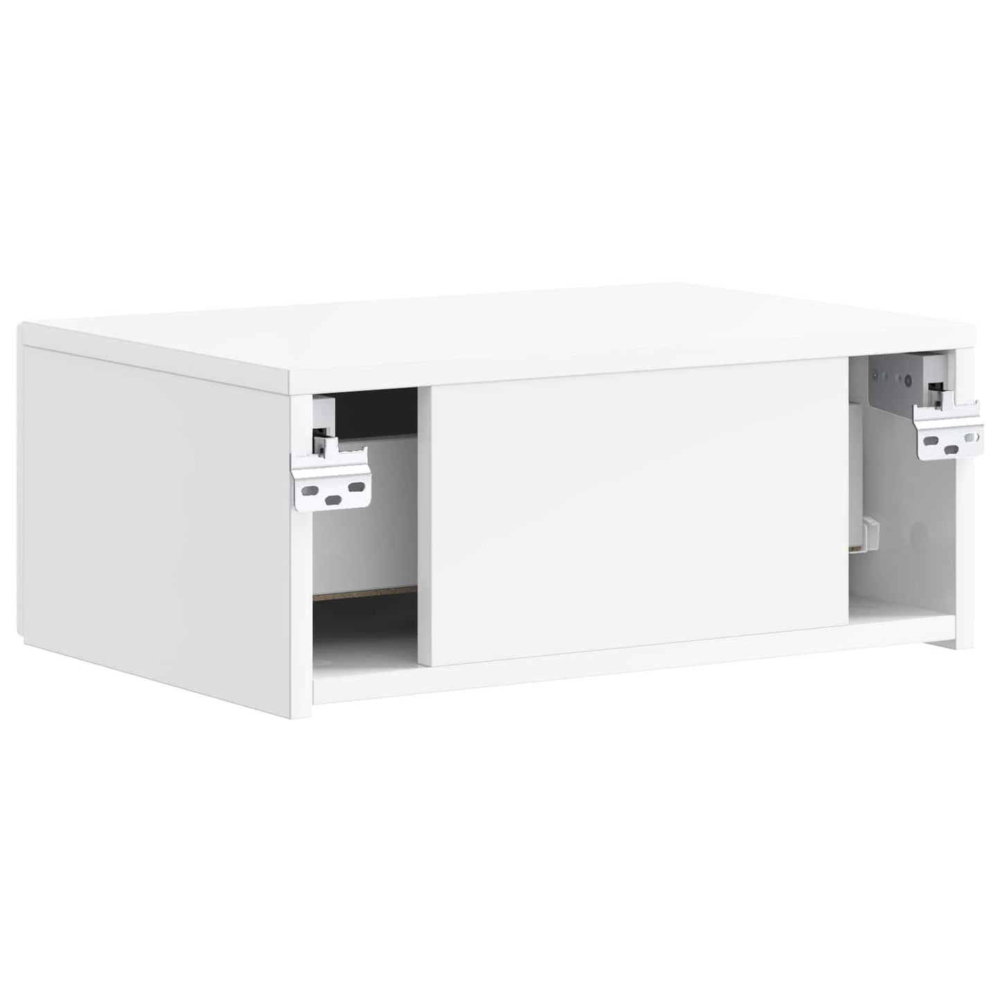 Mobiletto da notte a muro 2 pcs Bianco Lucido 49 x 34,5 x 20 cm | homemem39