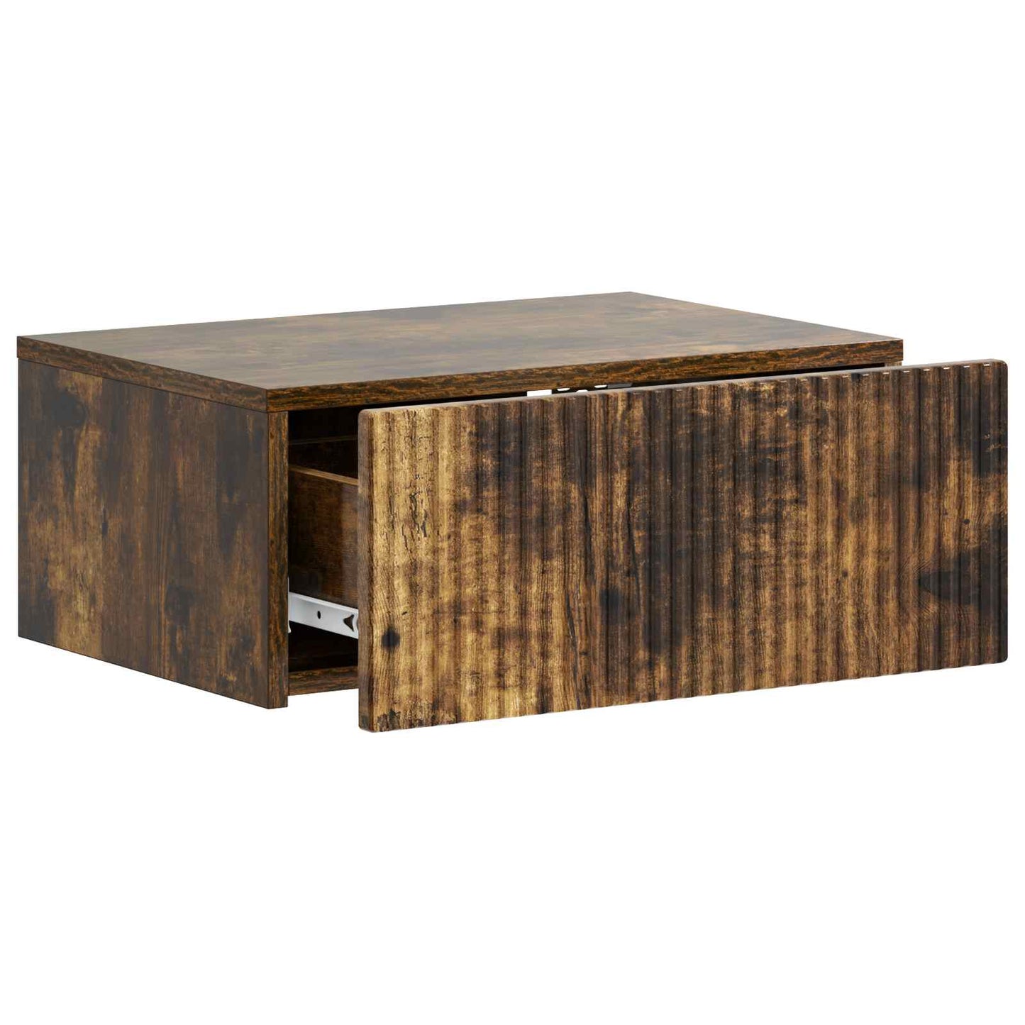 Mobiletto da notte a muro 2 pcs Rovere Fumo 49 x 34,5 x 20 cm | homemem39
