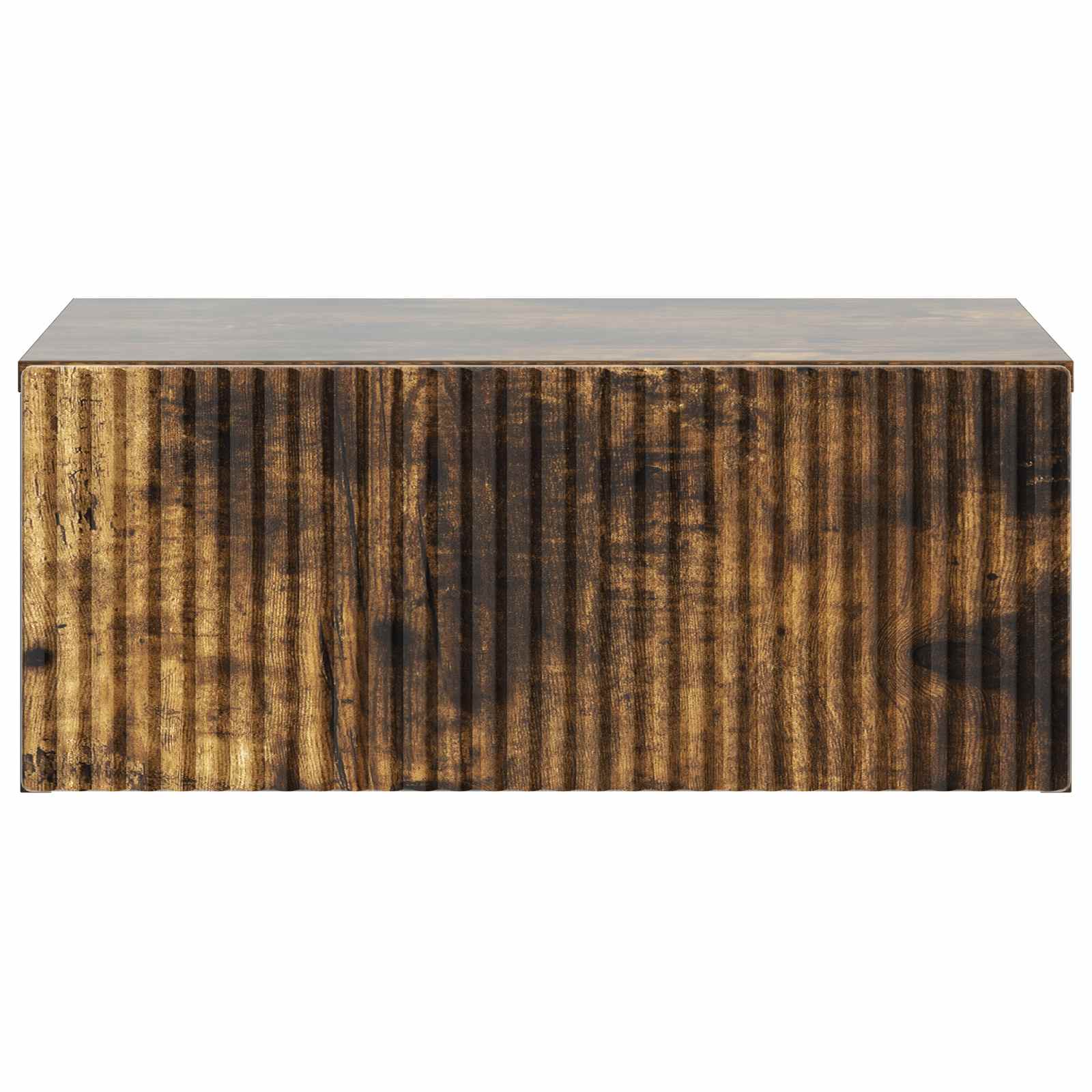 Mobiletto da notte a muro 2 pcs Rovere Fumo 49 x 34,5 x 20 cm | homemem39