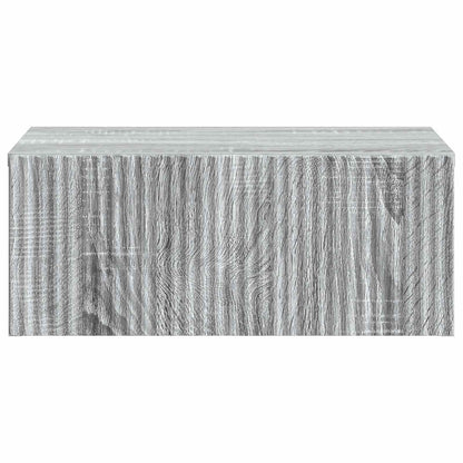 Mobiletto da notte a muro Grigio Sonoma 49 x 34,5 x 20 cm | homemem39