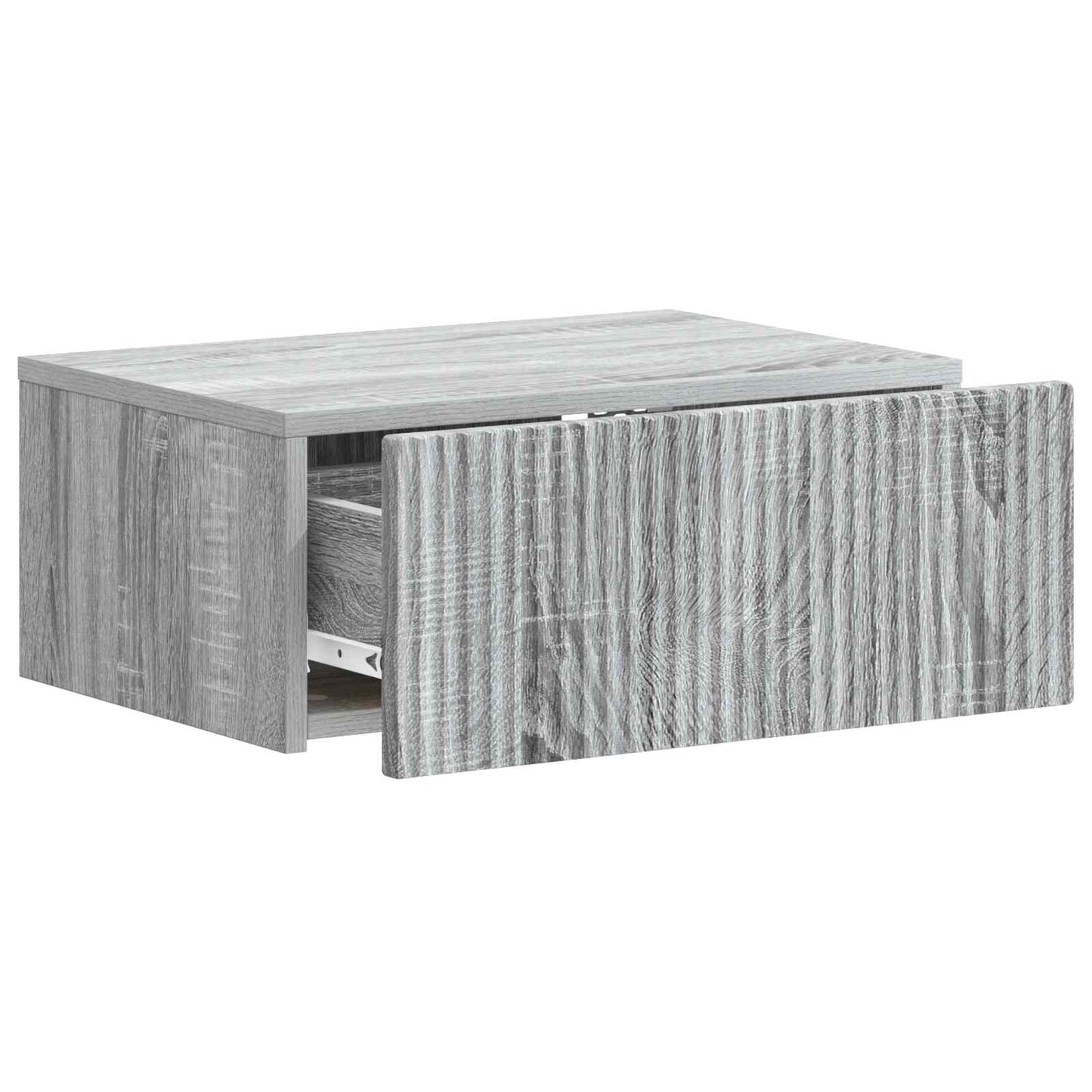 Mobiletto da notte a muro 2 pz Grigio Sonoma 49 x 34,5 x 20 cm
