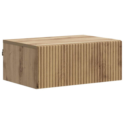 Mobiletto da notte a muro Rovere Artigianale 49 x 34,5 x 20 cm | homemem39