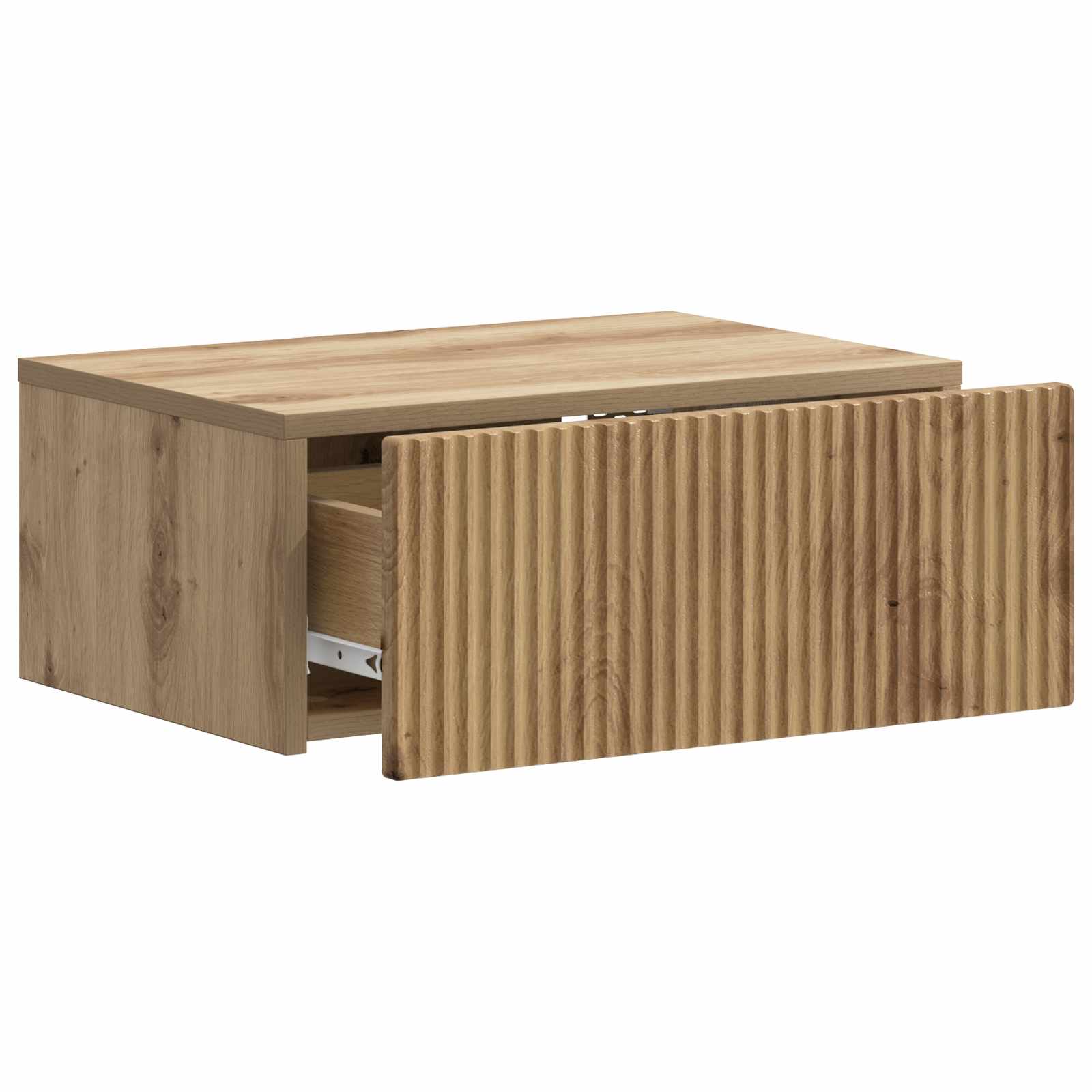 Mobiletto da notte a muro Rovere Artigianale 49 x 34,5 x 20 cm | homemem39