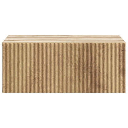 Mobiletto da notte a muro con cassetto 2 pcs Rovere Artigianale | homemem39