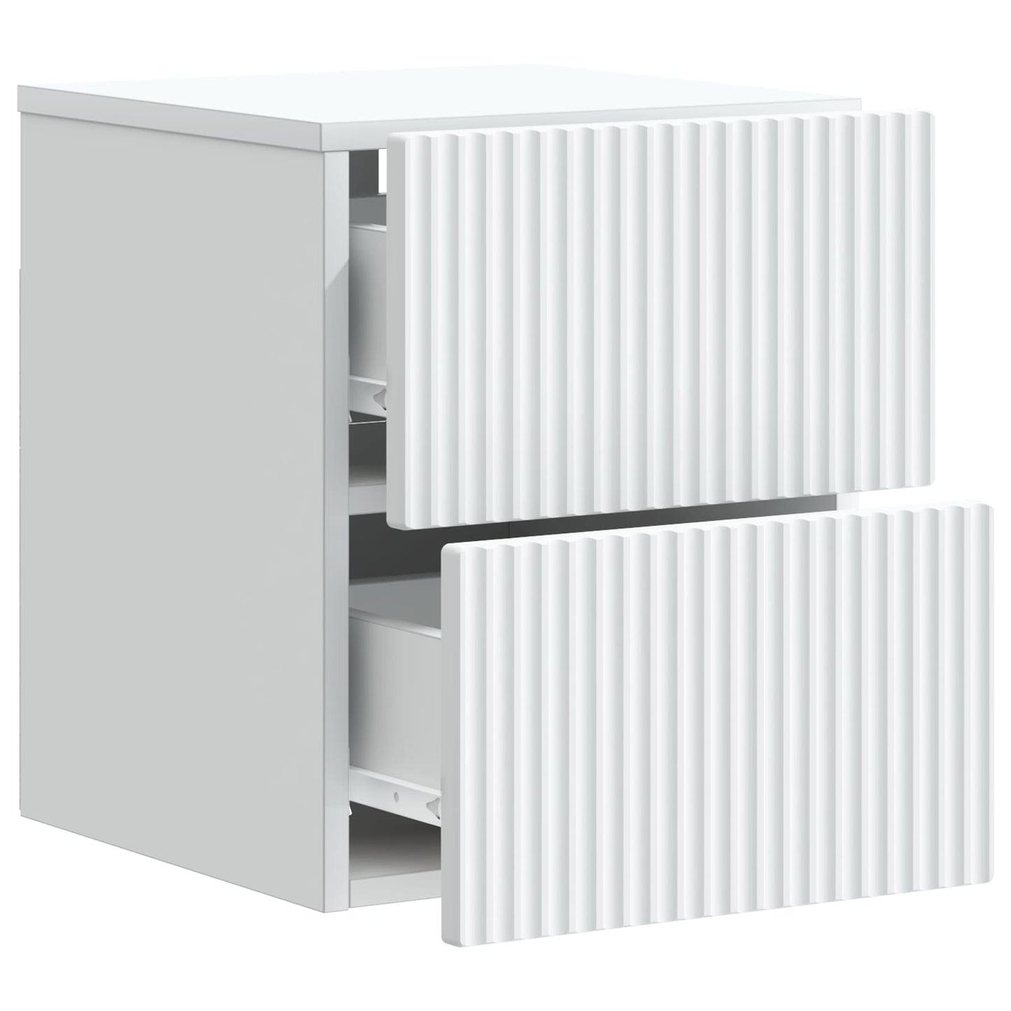 Mobiletto da notte a muro 2 pcs Bianco 33 x 34,5 x 40 cm | homemem39