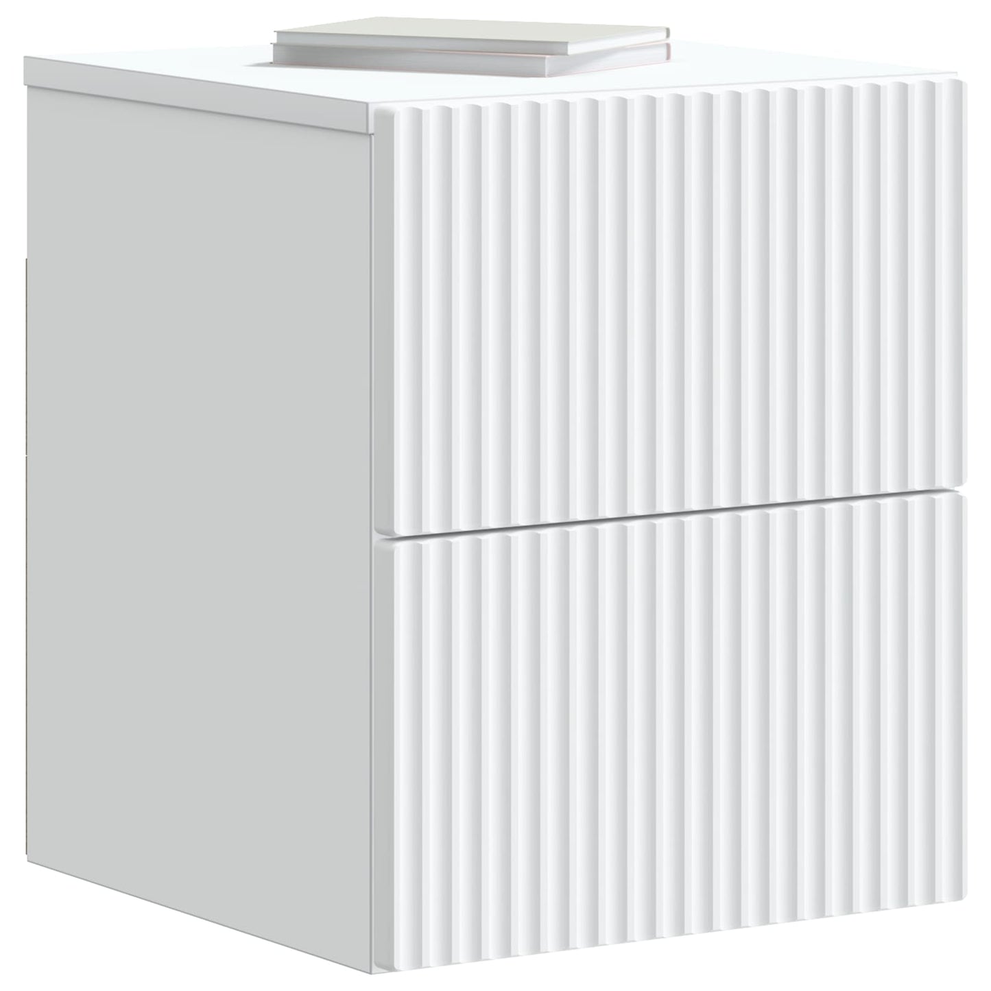 Mobiletto da notte a muro 2 pcs Bianco 33 x 34,5 x 40 cm | homemem39