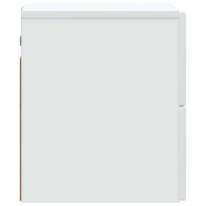 Mobiletto da notte a muro 2 pcs Bianco 33 x 34,5 x 40 cm | homemem39