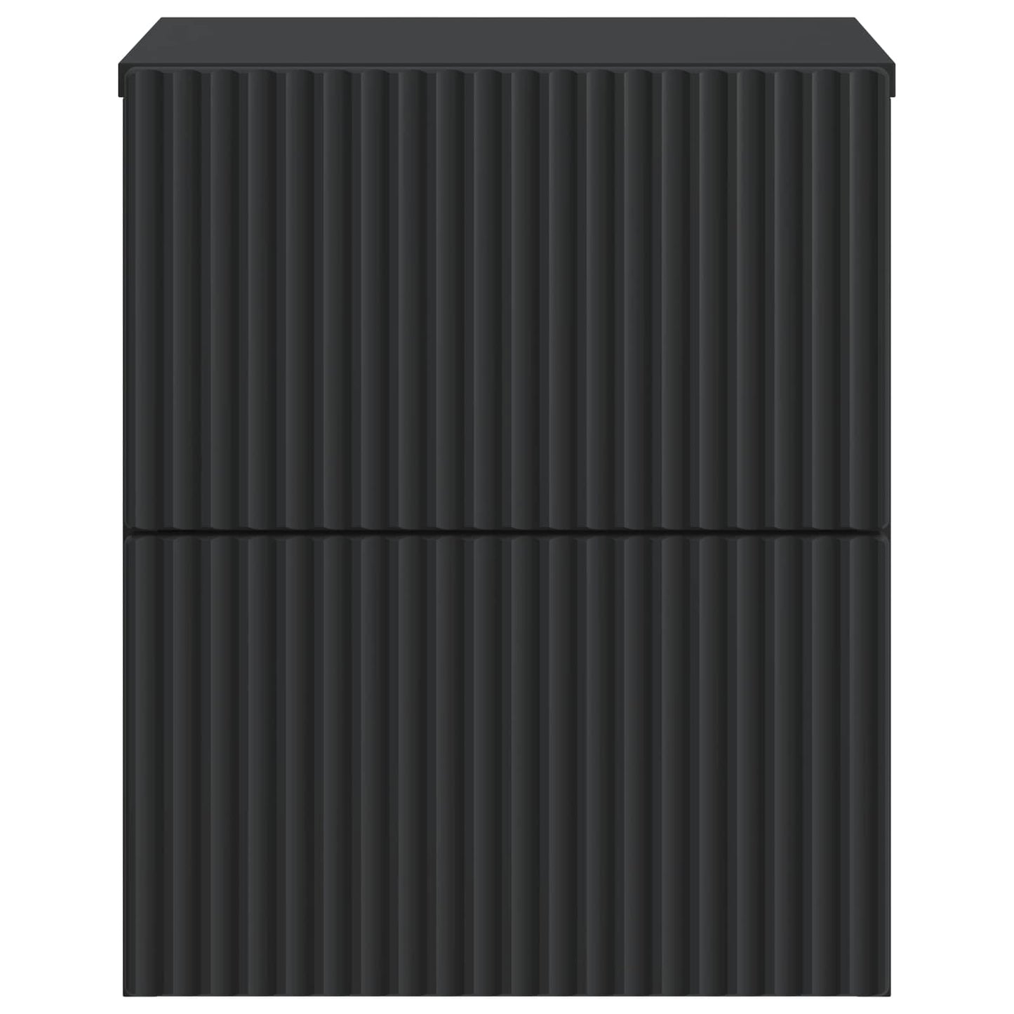 Mobiletto da notte a muro con cassetto Nero 33 x 34,5 x 40 cm | homemem39