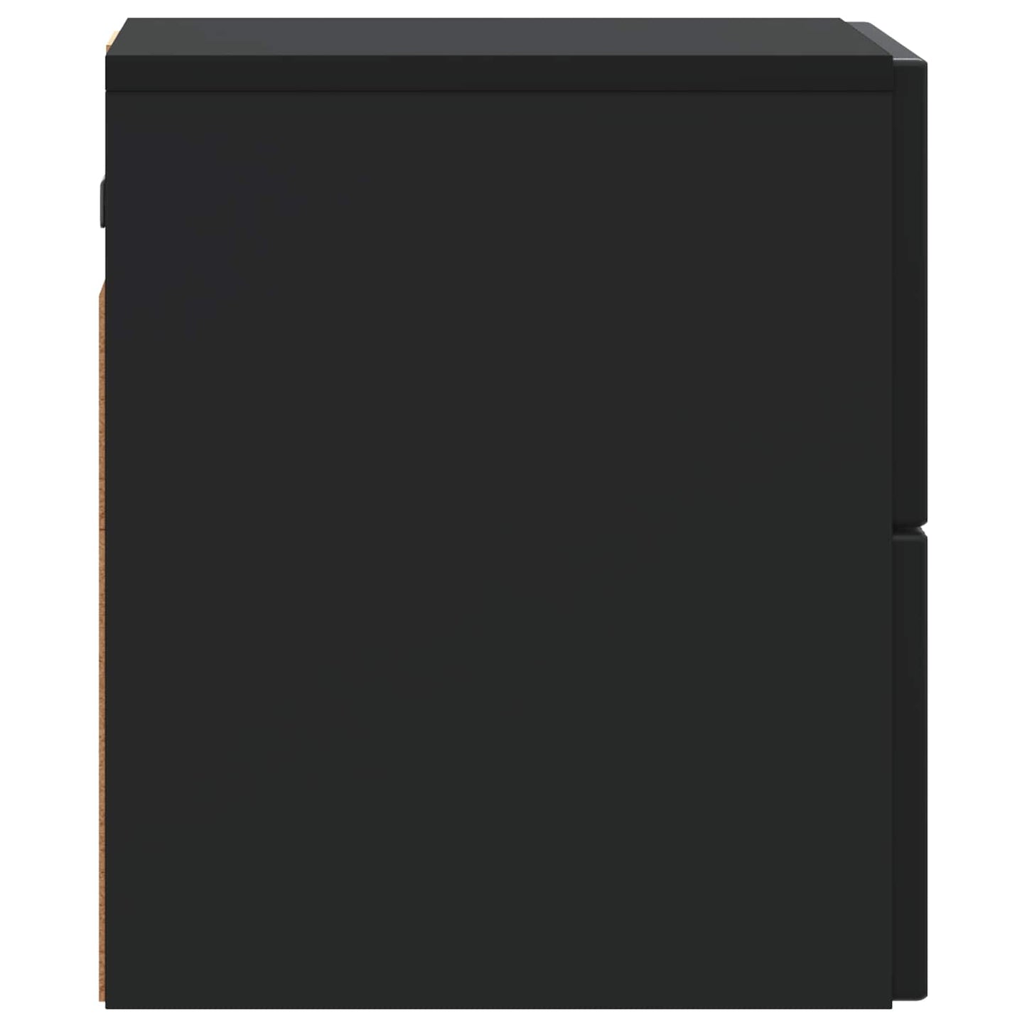 Mobiletto da notte a muro con cassetto Nero 33 x 34,5 x 40 cm | homemem39