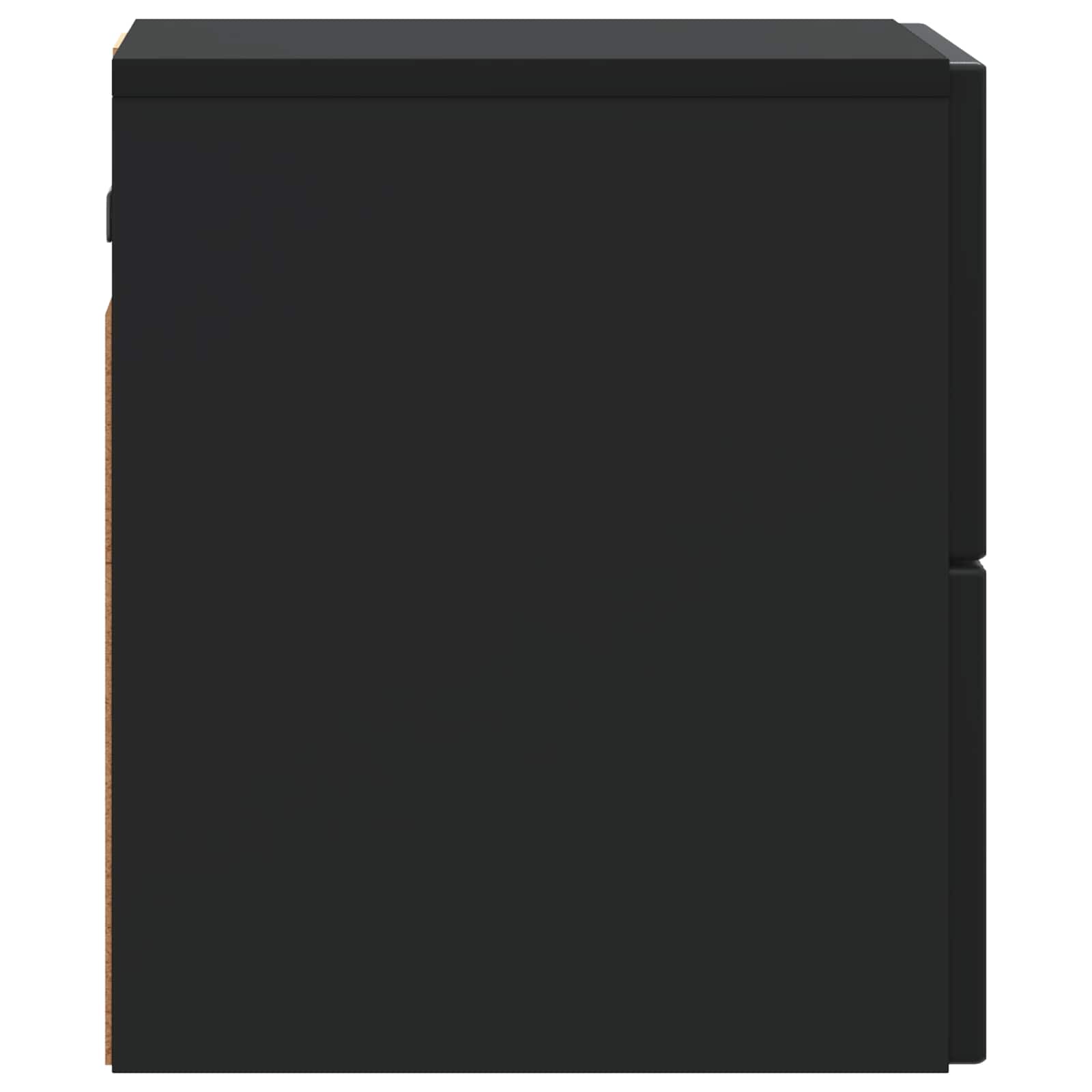 Mobiletto da notte a muro 2 pcs Nero 33 x 34,5 x 40 cm | homemem39