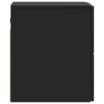 Mobiletto da notte a muro 2 pcs Nero 33 x 34,5 x 40 cm | homemem39