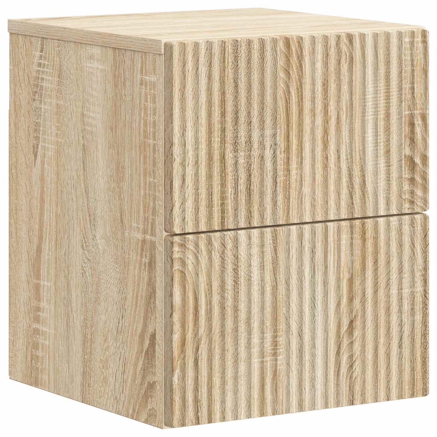 Mobiletto da notte a muro Rovere Sonoma 33 x 34,5 x 40 cm