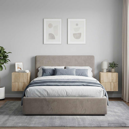 Mobiletto da notte a muro 2 pz Rovere Sonoma 33 x 34,5 x 40 cm