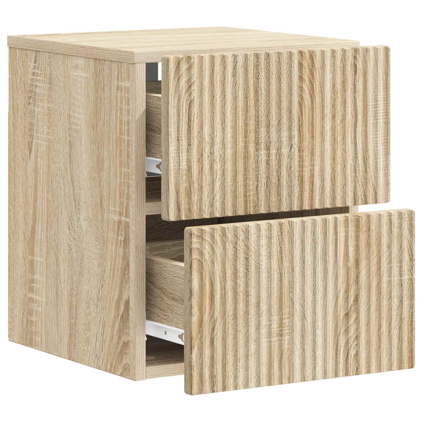 Mobiletto da notte a muro 2 pcs Rovere Sonoma 33 x 34,5 x 40 cm | homemem39