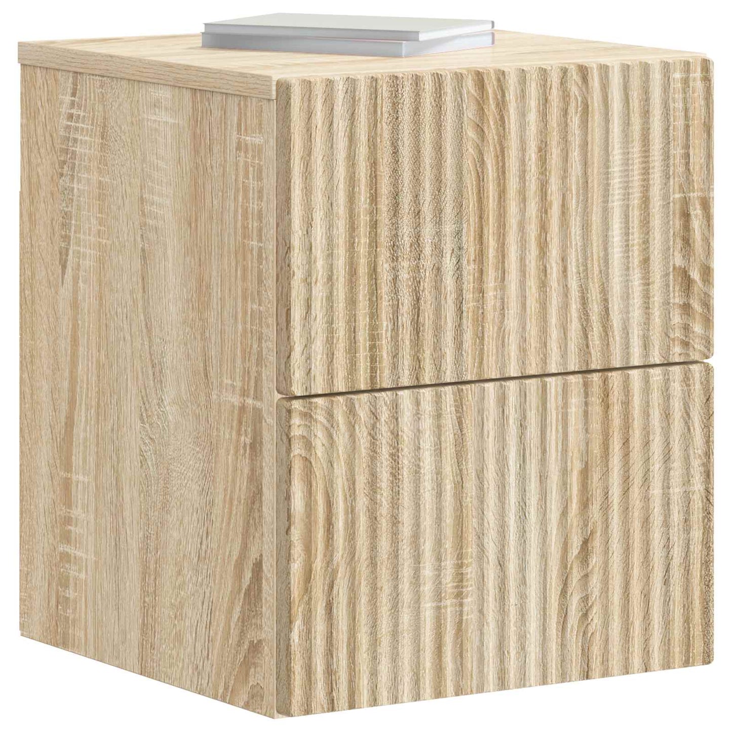 Mobiletto da notte a muro 2 pcs Rovere Sonoma 33 x 34,5 x 40 cm | homemem39