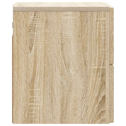 Mobiletto da notte a muro 2 pcs Rovere Sonoma 33 x 34,5 x 40 cm | homemem39