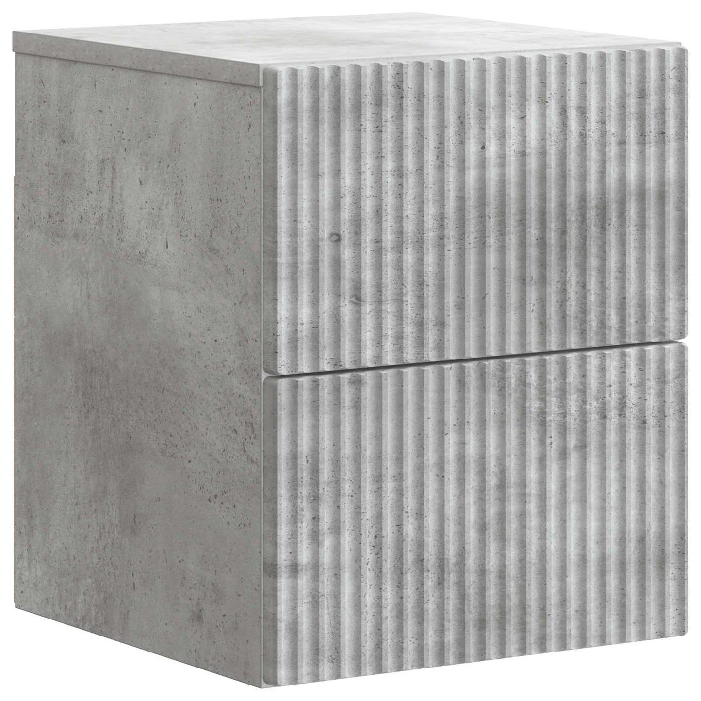 Mobiletto da notte a muro Grigio Cemento 33 x 34,5 x 40 cm | homemem39