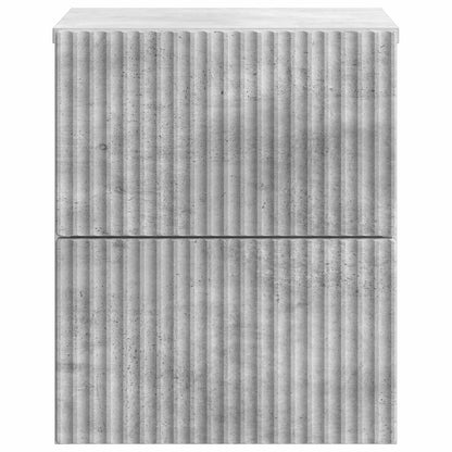Mobiletto da notte a muro Grigio Cemento 33 x 34,5 x 40 cm | homemem39