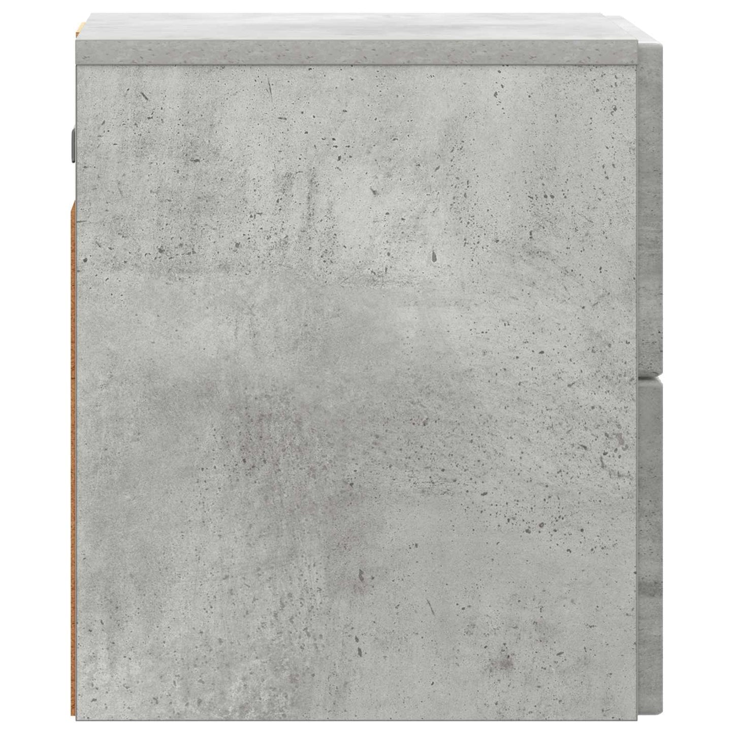 Mobiletto da notte a muro con cassetto 2 pcs Grigio Cemento | homemem39