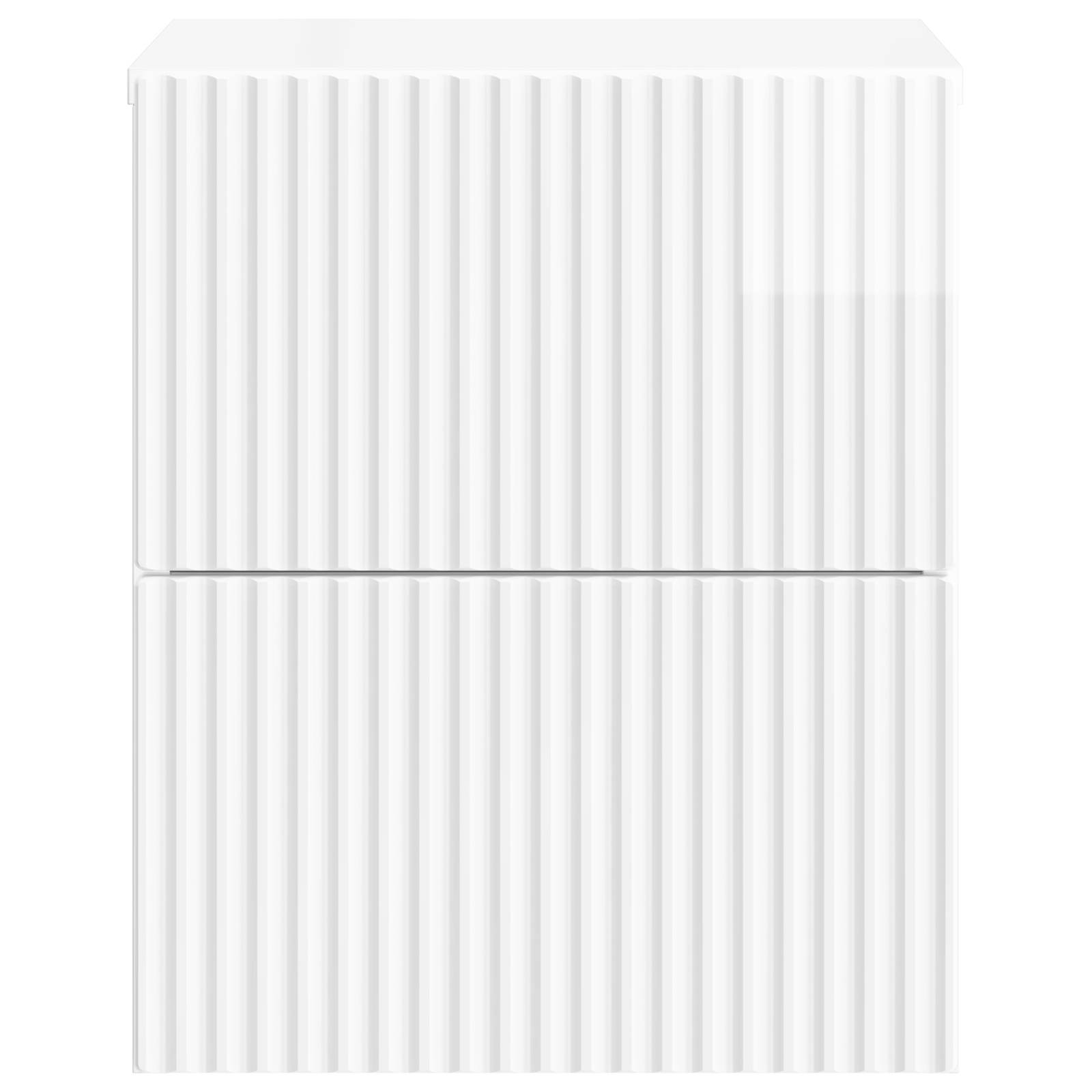 Mobiletto da notte a muro 2 pcs Bianco Lucido 33 x 34,5 x 40 cm | homemem39