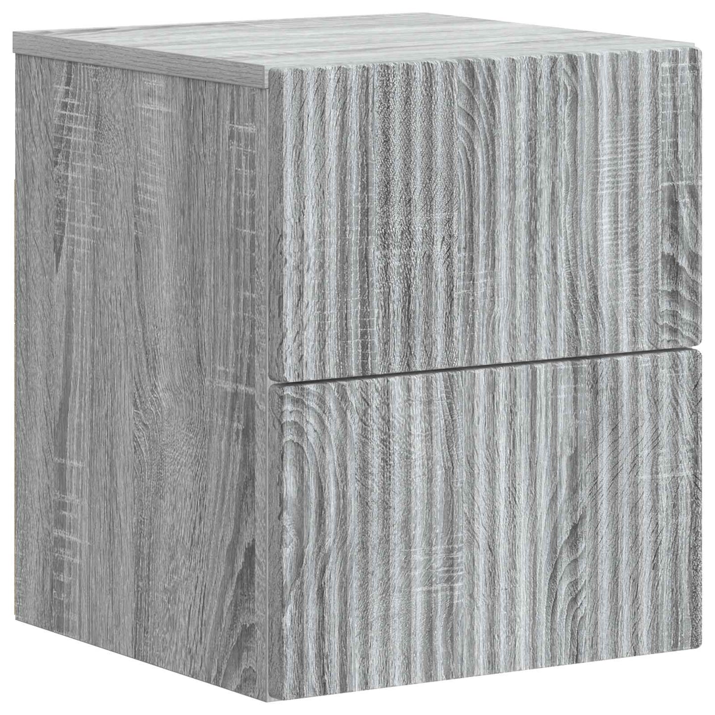Mobiletto da notte a muro Grigio Sonoma 33 x 34,5 x 40 cm