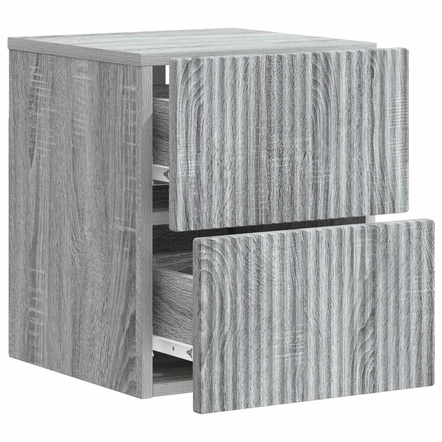 Mobiletto da notte a muro 2 pcs Grigio Sonoma 33 x 34,5 x 40 cm | homemem39