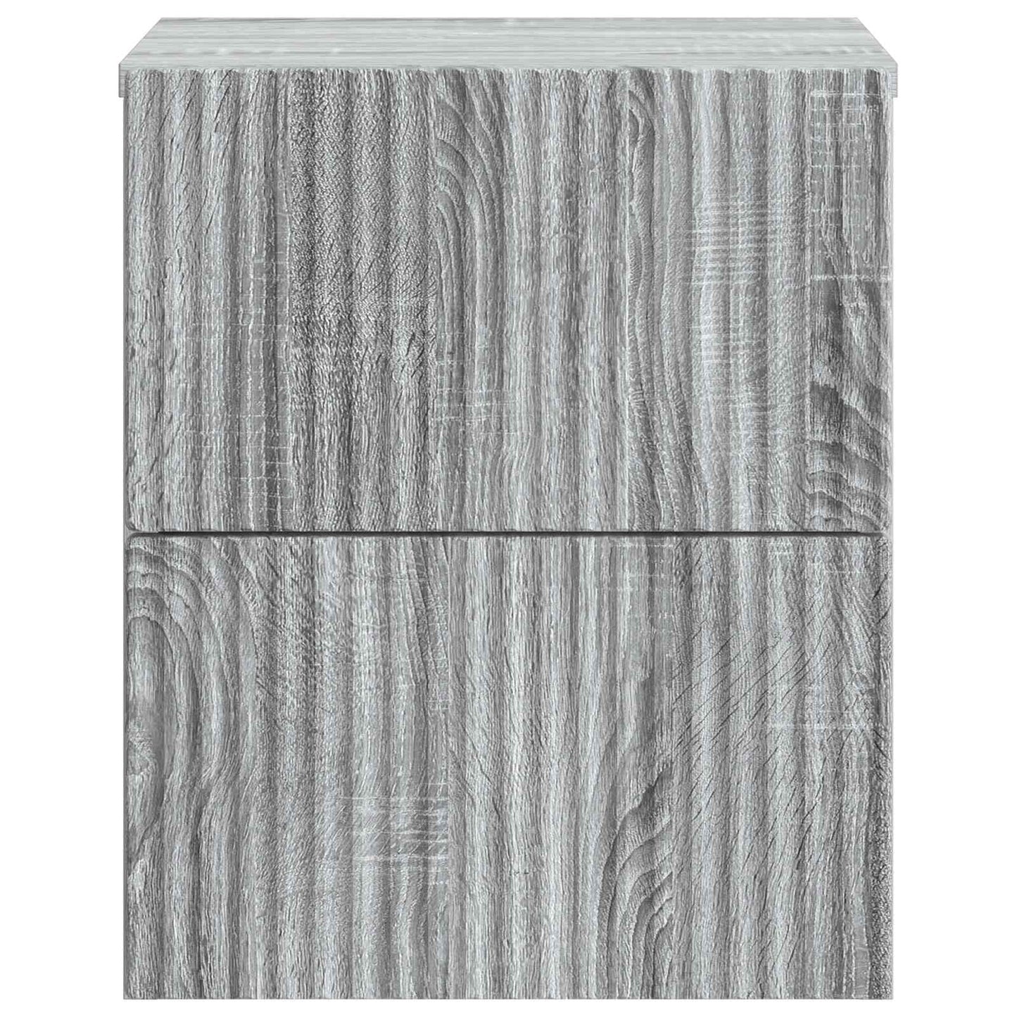 Mobiletto da notte a muro 2 pcs Grigio Sonoma 33 x 34,5 x 40 cm | homemem39