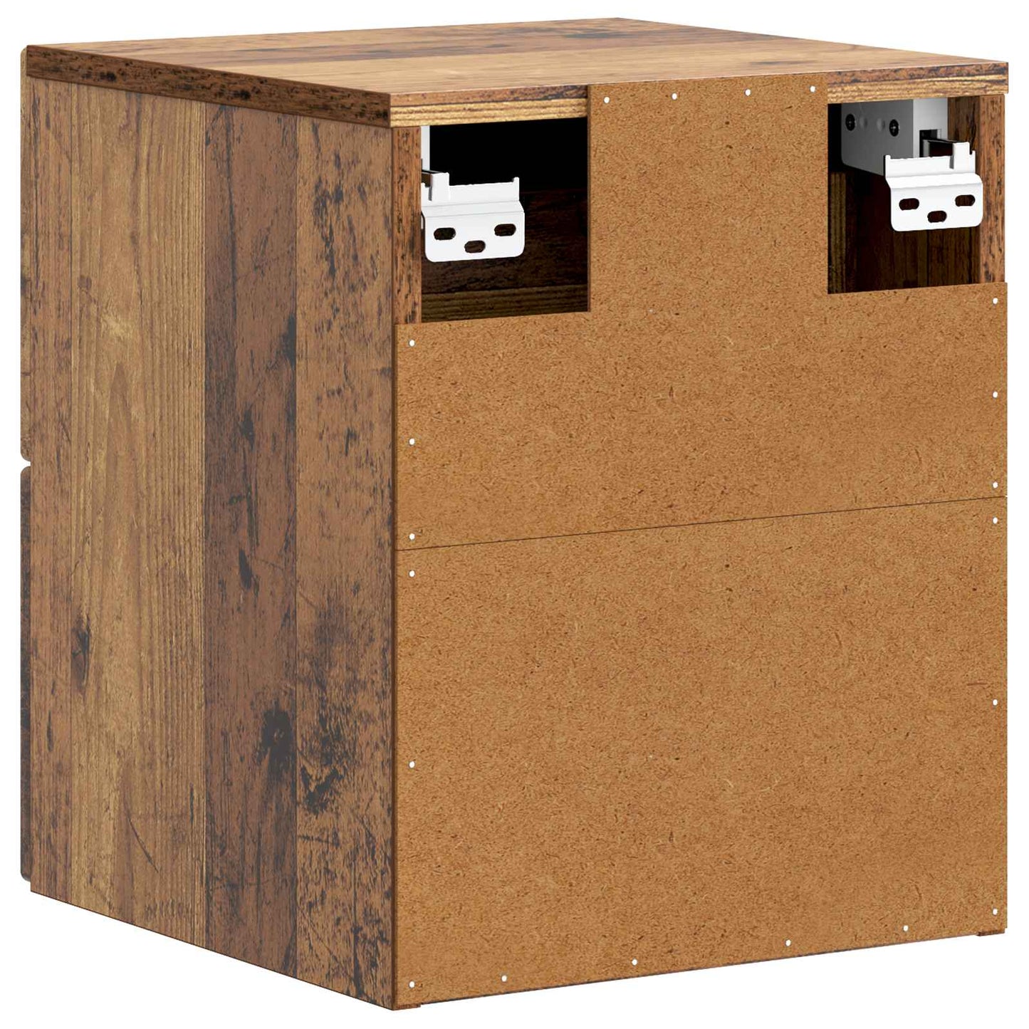 Mobiletto da notte a muro Legno antico 33 x 34,5 x 40 cm | homemem39