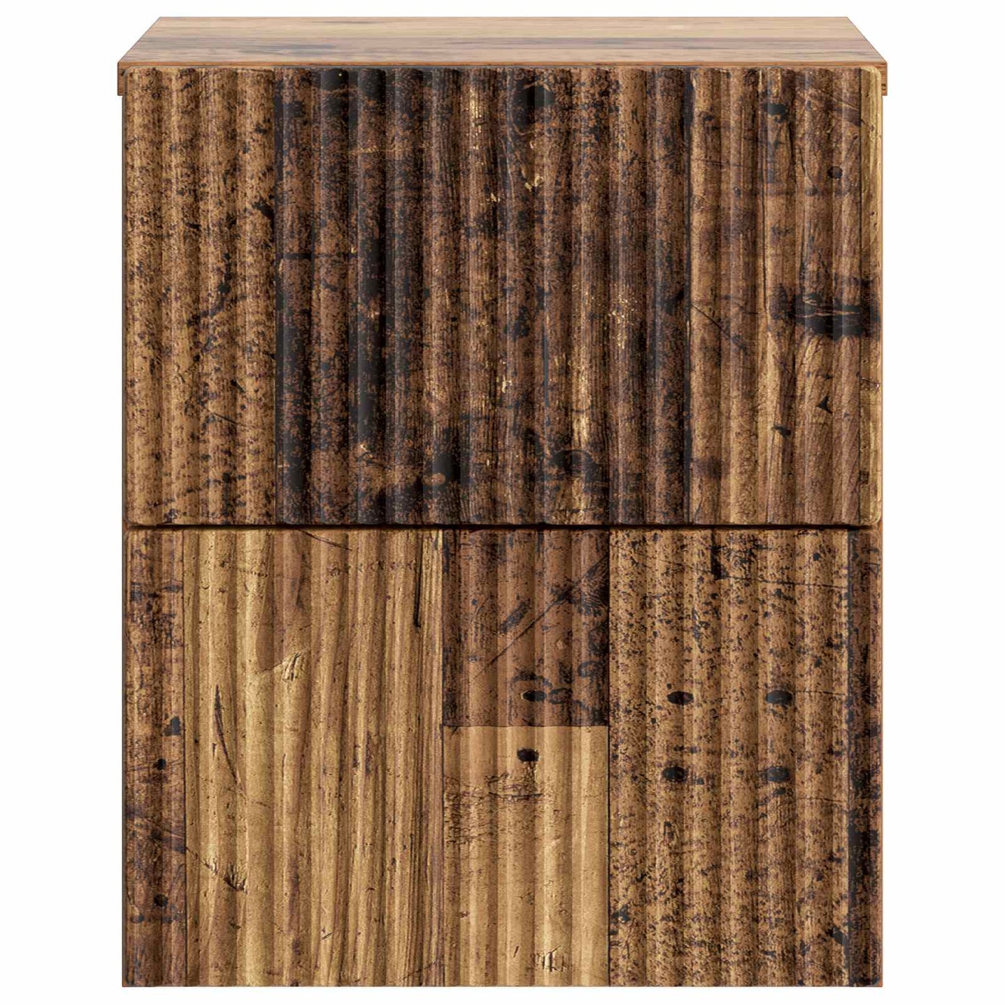 Mobiletto da notte a muro Legno antico 33 x 34,5 x 40 cm | homemem39