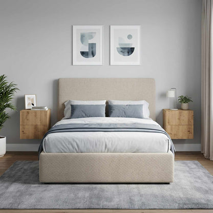 Mobiletto da notte a muro 2 pz Rovere Artigianale