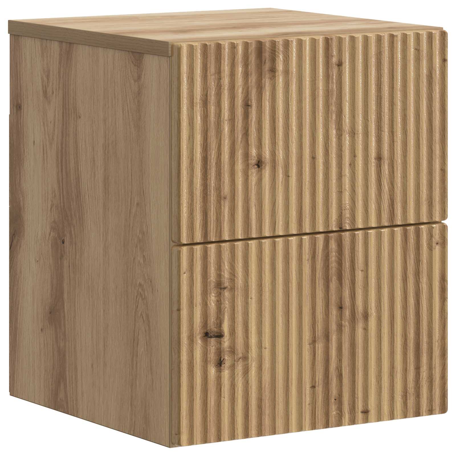 Mobiletto da notte a muro con cassetto 2 pcs Rovere Artigianale | homemem39